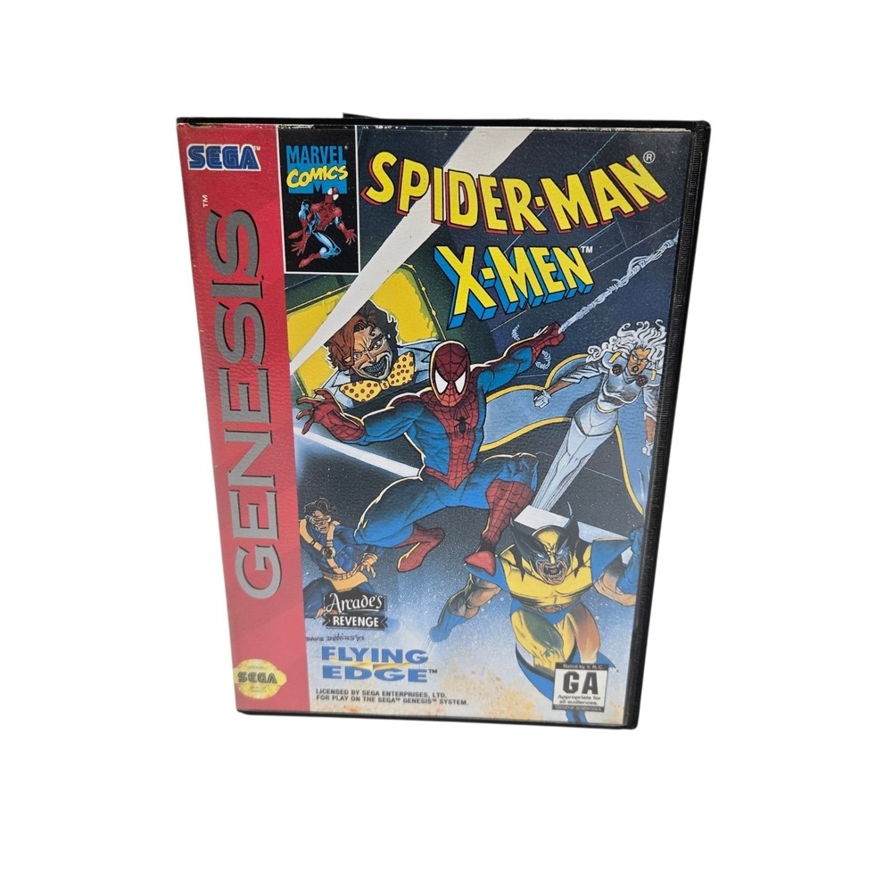 Spider-Man/X-Men: Arcade's Revenge Sega Genesis, 1993 Marvel Flying Edge